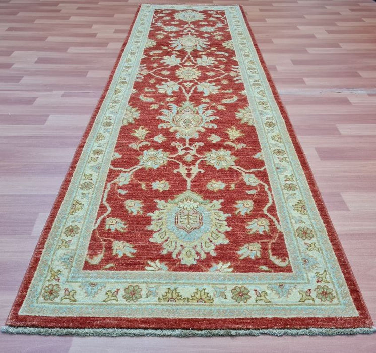 3'0X9'0 Ziegler Runner Hand Knotted 100% Wool Area rug