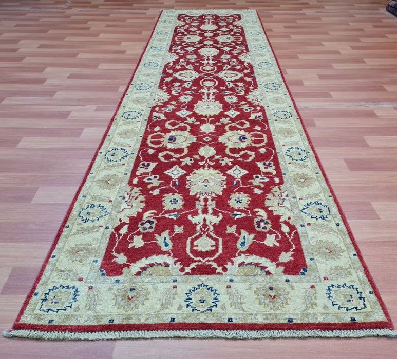 3'0X10'0 Ziegler Runner Hand Knotted 100% Wool Area rug