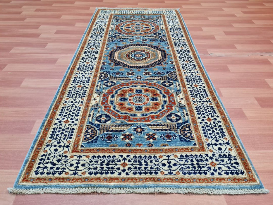 3'0X6'0 Mamluk Ziegler Runner Hand Knotted 100% Wool Area rug