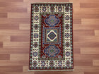 2'X3' Hand-Knotted Chobi Wool Area Rug - Red/Multi