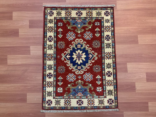 2'x3' Hand-Knotted Chobi Red/Multi Area Rug – KB Rugs