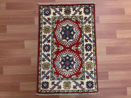 2'x3' Hand-Knotted Chobi Red/Multi Area Rug – KB Rugs