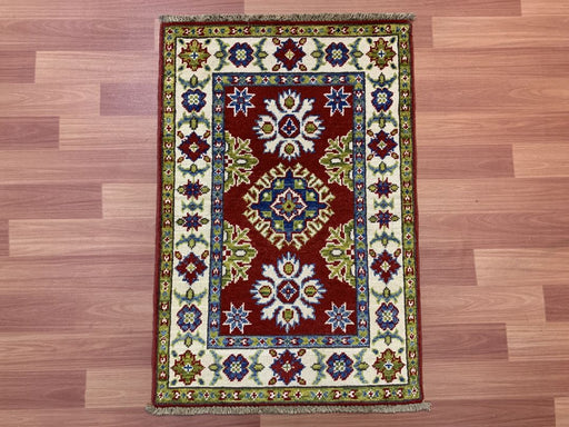 2'x3' Hand-Knotted Chobi Red/Multi Area Rug – KB Rugs