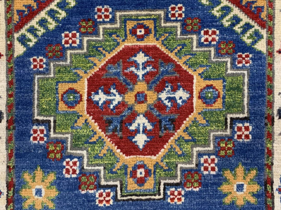 2'x3' Hand-Knotted Chobi Blue/Multi Area Rug – KB Rugs