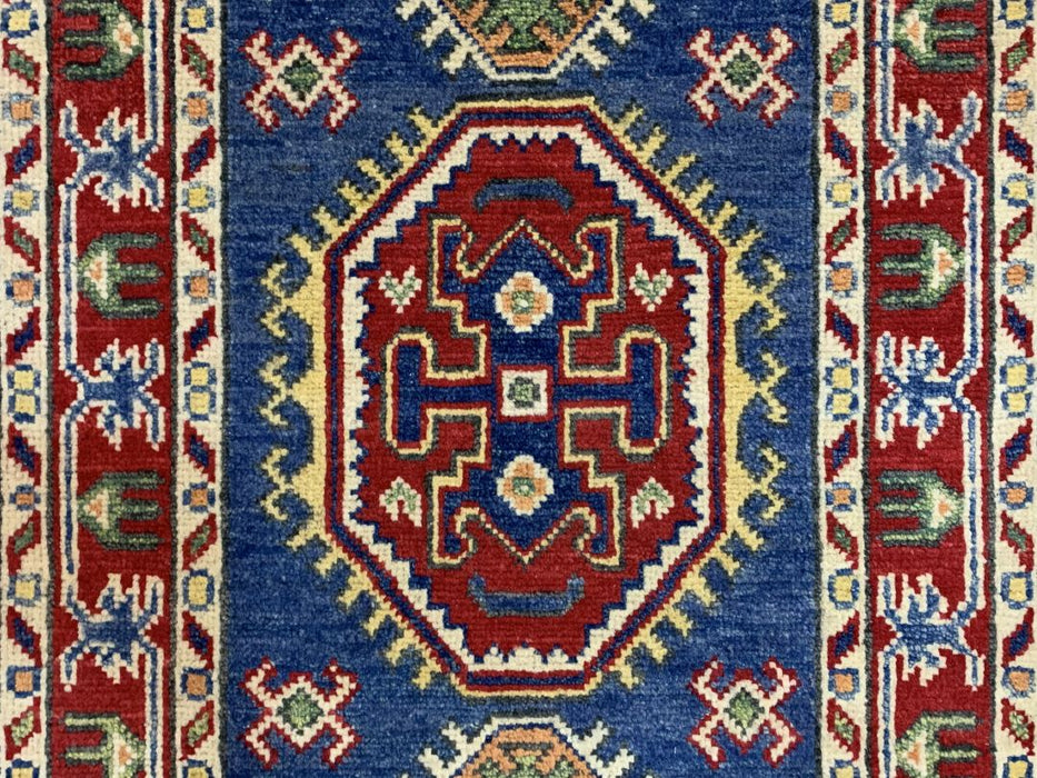 2'x3' Hand-Knotted Chobi Blue/Multi Area Rug – KB Rugs
