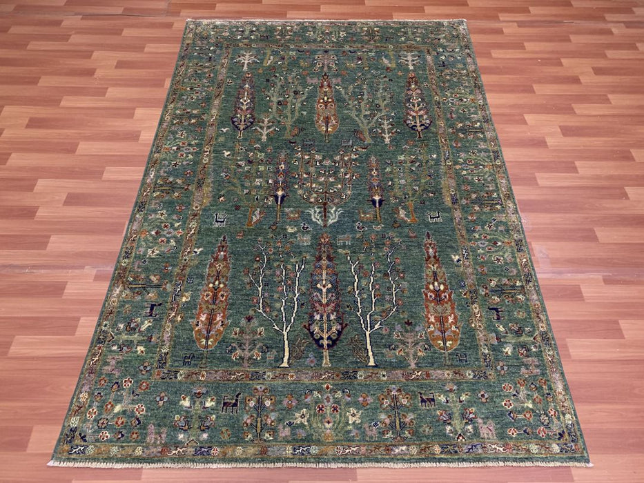 6' x 8' Tribal Ziegler Hand Knotted 100% Wool Area rug