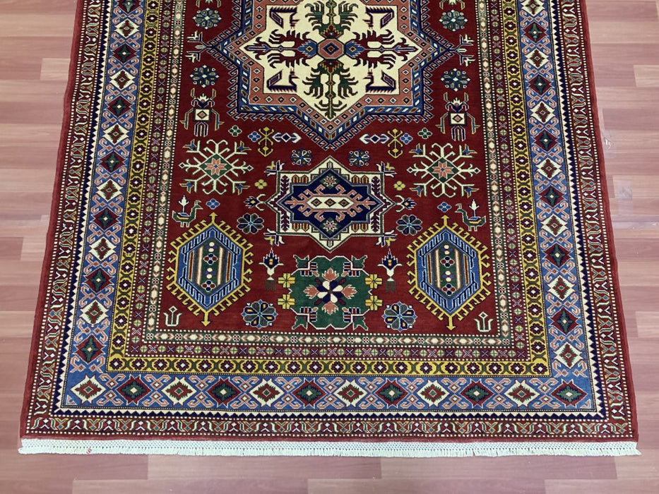 5'9" x 8'2" Afghan Persian Hand Knotted 100% Wool Area rug