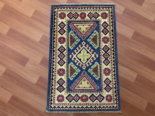 2'x3' Hand-Knotted Chobi Blue/Multi Area Rug – KB Rugs