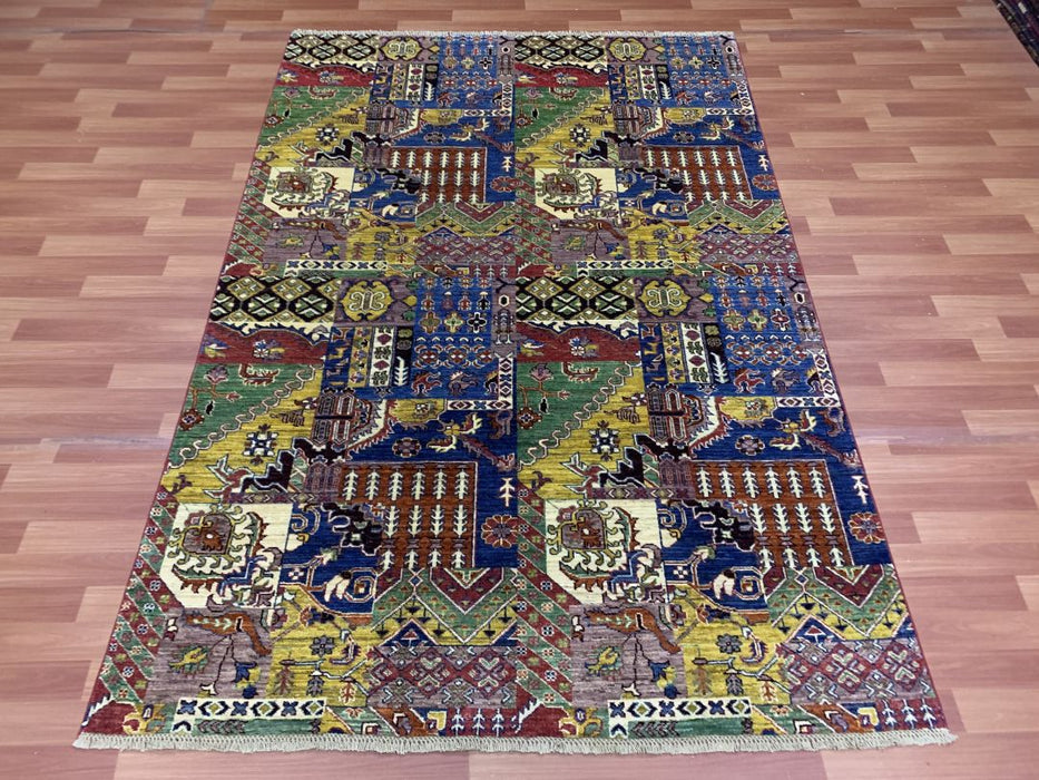 5'6" x 8'2" Tribal Ziegler Hand Knotted 100% Wool Area rug