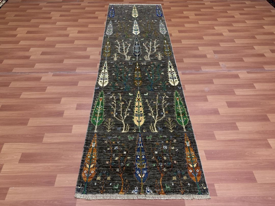 3'X10' Tribal Ziegler Hand Knotted Runner 100% Wool Area rug