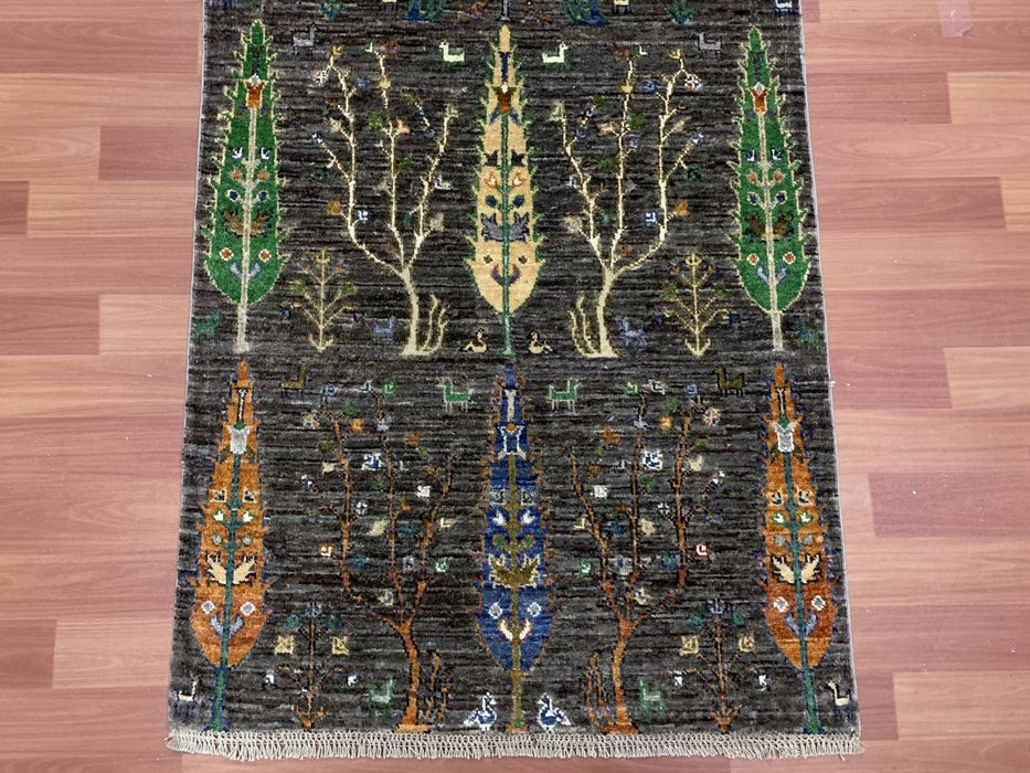 3'X10' Tribal Ziegler Hand Knotted Runner 100% Wool Area rug