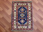 2'X3' Hand-Knotted Chobi Wool Area Rug - Blue/Multi
