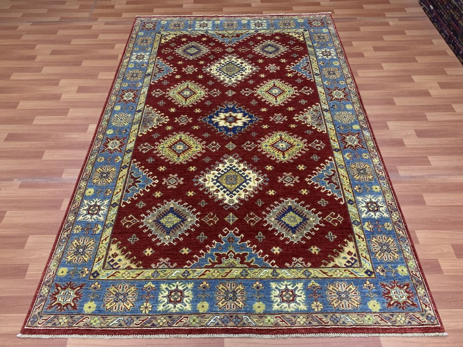 6' x 9' Kazak Ziegler Hand Knotted 100% Wool Area rug