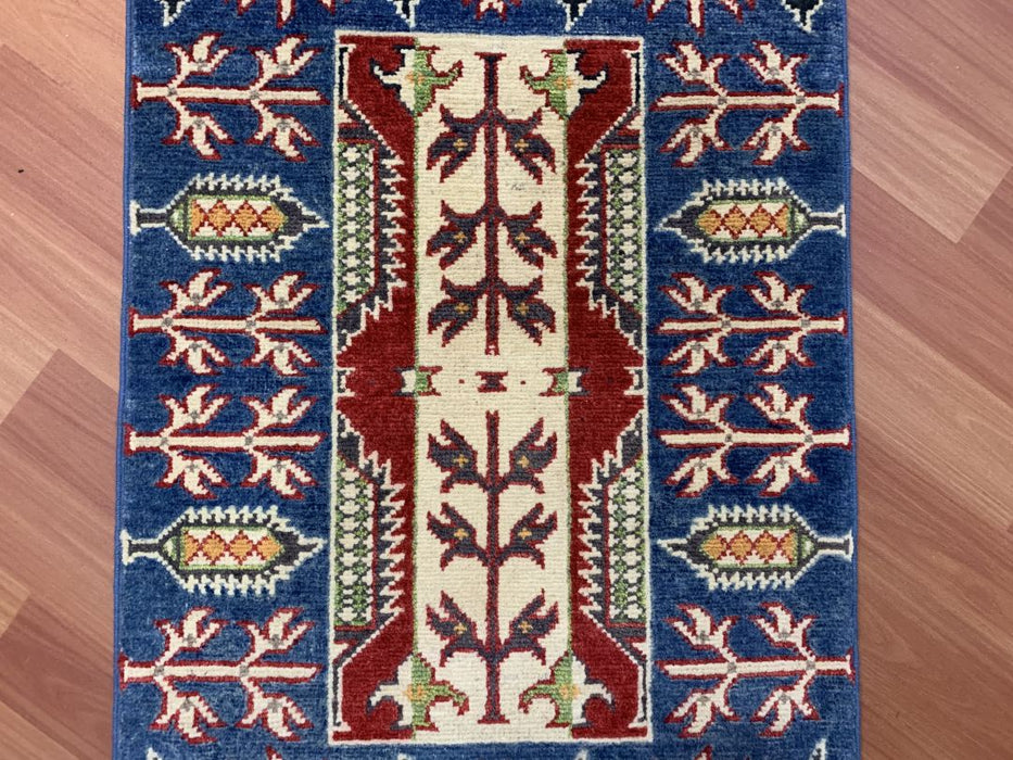 2'x3' Hand-Knotted Chobi Blue/Multi Area Rug – KB Rugs