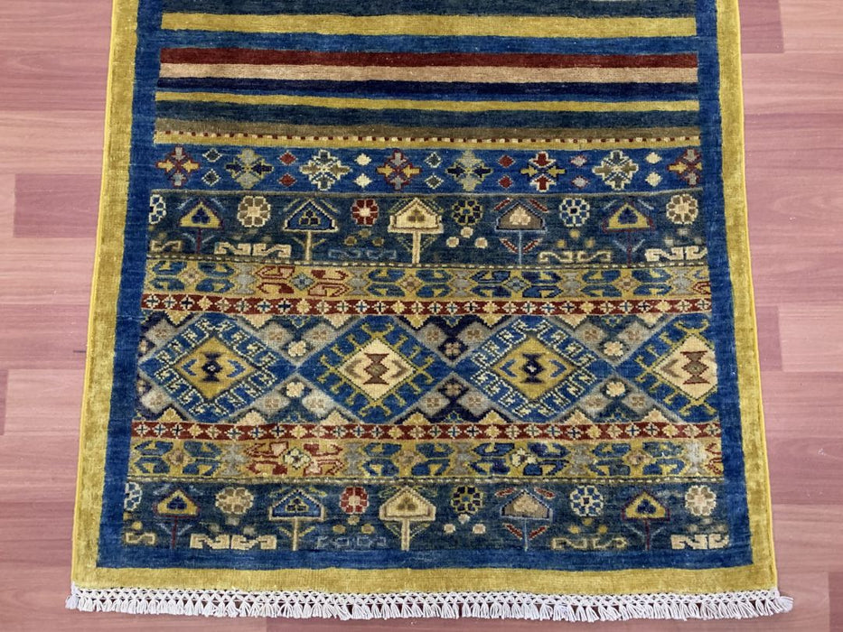 3' x 9' Tribal Hand Knotted 100% Wool Area rug Runner