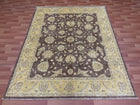 7'X10' Hand-Knotted Chobi Wool Area Rug - Beige/Brown