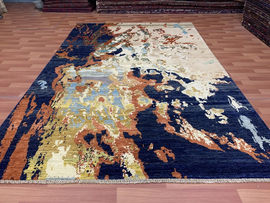 7'' x 10' Modern Ziegler Hand Knotted 100% Wool Area rug