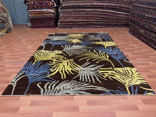 7'x10' Hand-Knotted Modern Chobi Brown/Multi Area Rug – KB Rugs