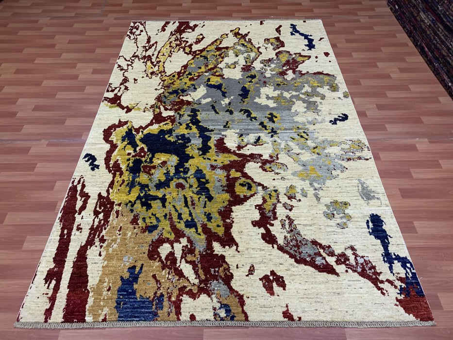 7' x 10' Modern Ziegler Hand Knotted 100% Wool Area rug