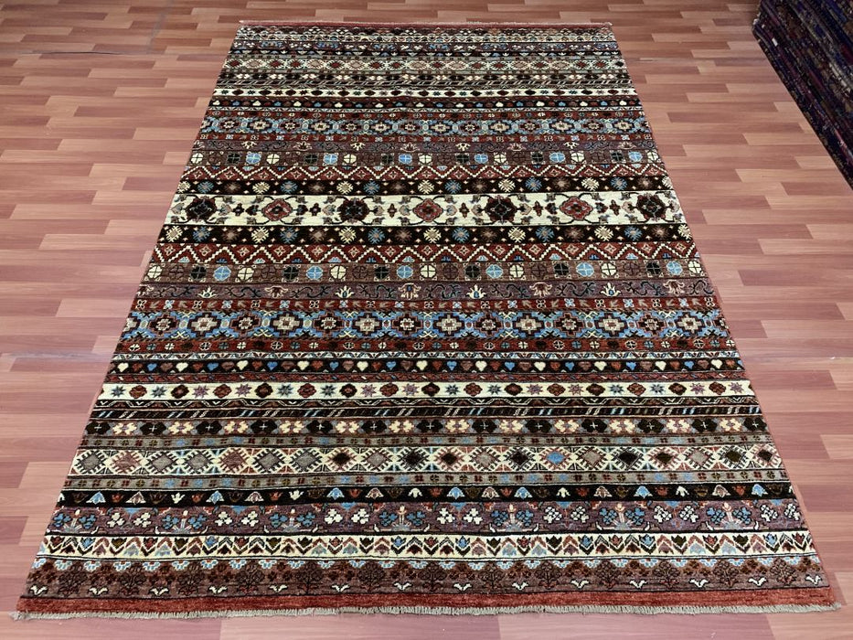 7' x 10' Tribal Ziegler Hand Knotted 100% Wool Area rug