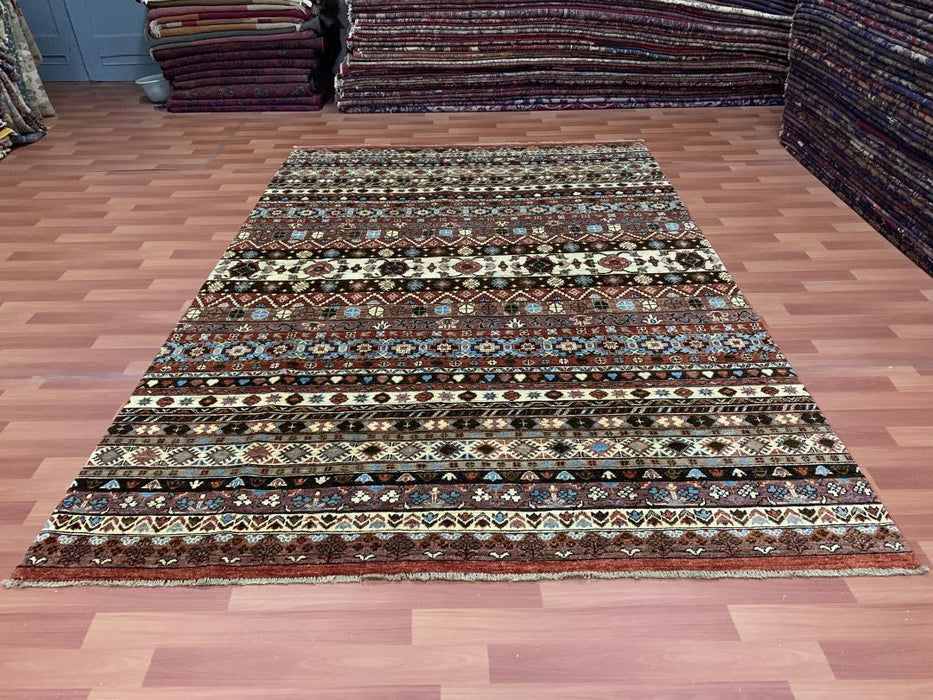 7' x 10' Tribal Ziegler Hand Knotted 100% Wool Area rug