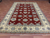 7'x10' Hand-Knotted Chobi Ivory/Red Area Rug – KB Rugs