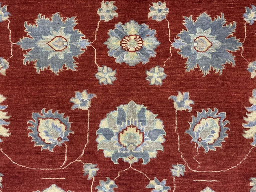 7'x10' Hand-Knotted Chobi Ivory/Red Area Rug – KB Rugs