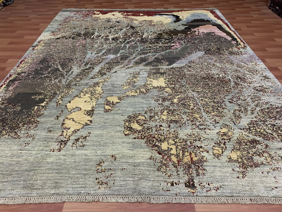 8'x10' Hand-Knotted Chobi Green/Multi Area Rug – KB Rugs