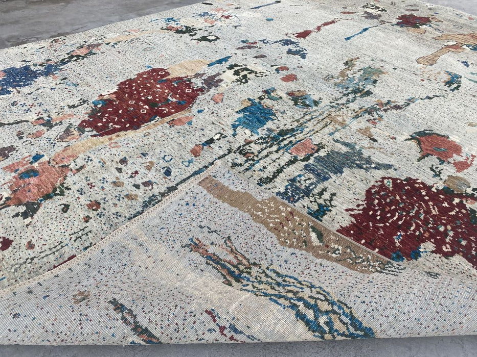 9' x 12' Modern Ziegler Hand Knotted 100% Wool Area rug