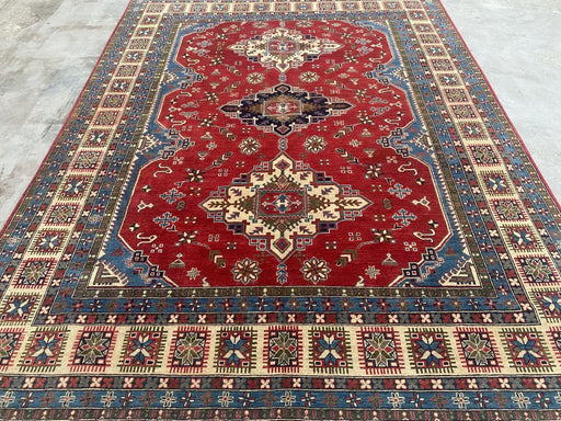 9'x12' Hand-Knotted Chobi Red/Blue Area Rug – KB Rugs