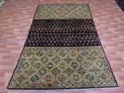 7'X10' Hand-Knotted Tribal Chobi Wool Area Rug - Brown/Beige