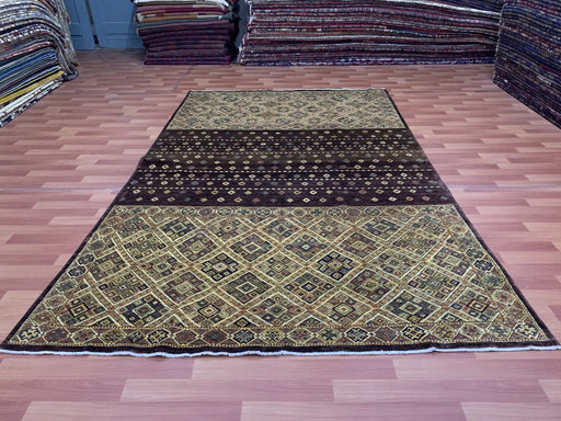 7'x10' Hand-Knotted Tribal Chobi Brown/Beige Area Rug – KB Rugs