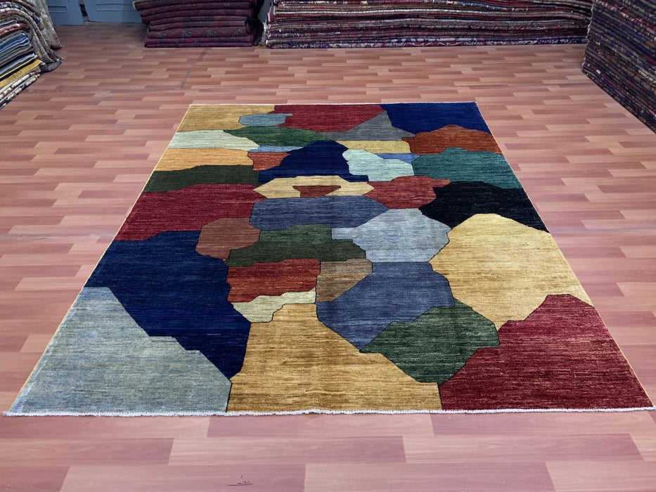 7' x 8' Modern Ziegler Hand Knotted 100% Wool Area rug