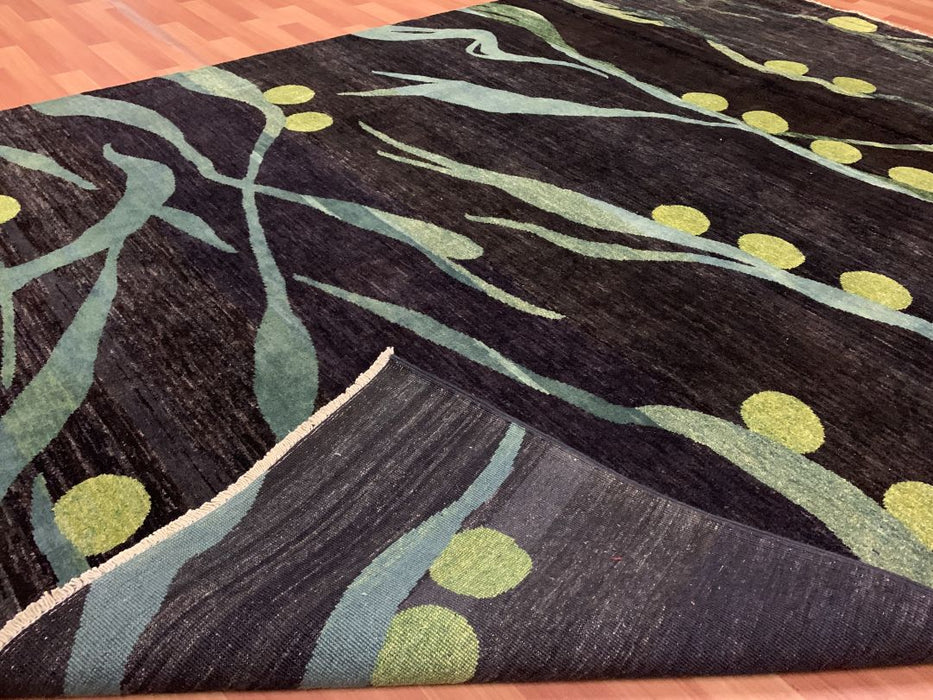 7'x10' Hand-Knotted Modern Chobi Green/Blue Area Rug – KB Rugs