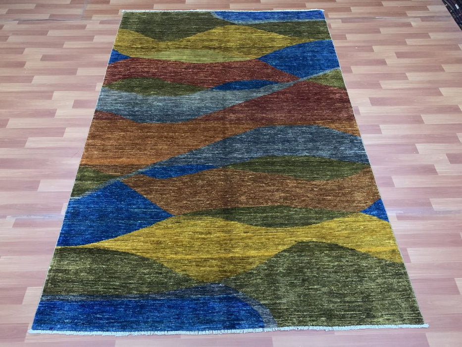 6' x 8' Modern Ziegler Hand Knotted 100% Wool Area rug