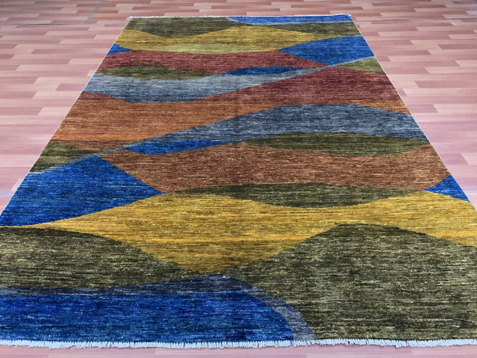 6' x 8' Modern Ziegler Hand Knotted 100% Wool Area rug