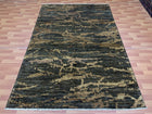 6'X9' Hand-Knotted Modern Chobi Wool Area Rug - Brown/Grey