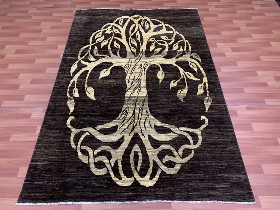 6' x 9' Tree Of Life Ziegler Hand Knotted 100% Wool Area rug