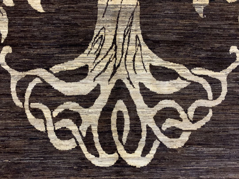 6'x9' Hand-Knotted Chobi Brown/Beige Area Rug – KB Rugs