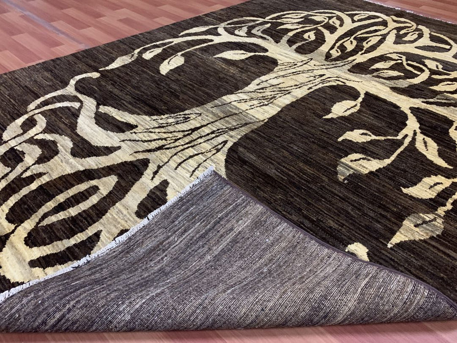 6'x9' Hand-Knotted Chobi Brown/Beige Area Rug – KB Rugs