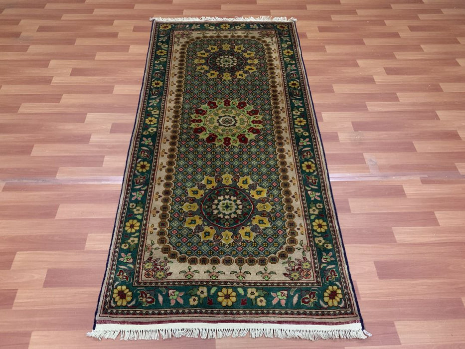 3' x 7' Ziegler Hand Knotted Runner 100% Wool Area rug