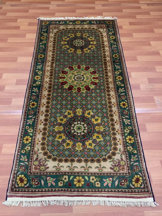 3' x 7' Ziegler Hand Knotted Runner 100% Wool Area rug