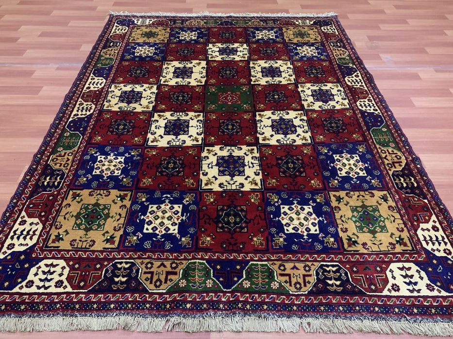 5' x 7' Tribal Hand Knotted 100% Wool Area rug