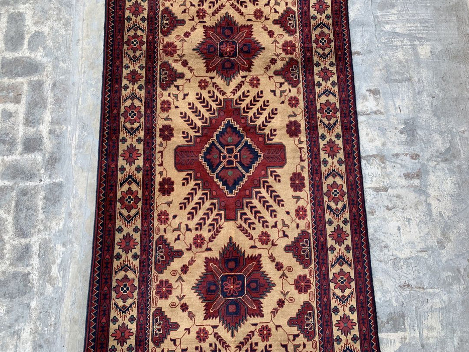 4'0X18'0" Hand Knotted Runner 100% Wool Area rug