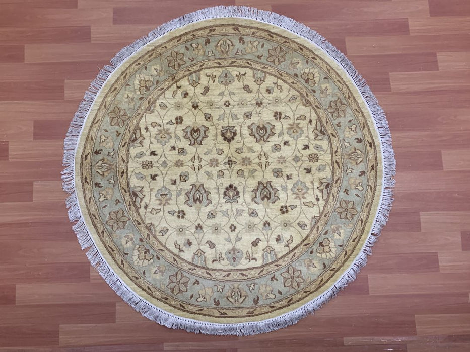 4'0" x 4'0" Ziegler Hand Knotted Round100% Wool Area rug
