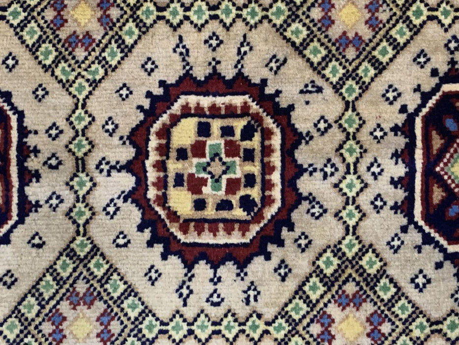 7'x10' Hand-Knotted Tribal Bukhara Beige/Multi Area Rug – KB Rugs