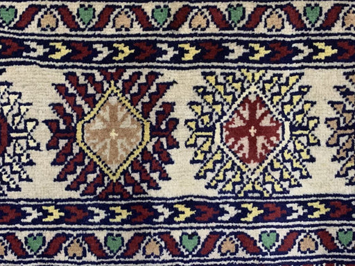 7'x10' Hand-Knotted Tribal Bukhara Beige/Multi Area Rug – KB Rugs