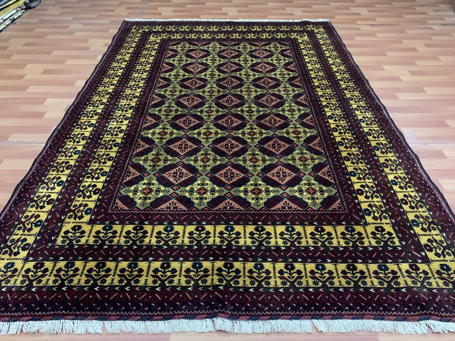 6' x 9' Tribal Knotted 100% Wool Area rug
