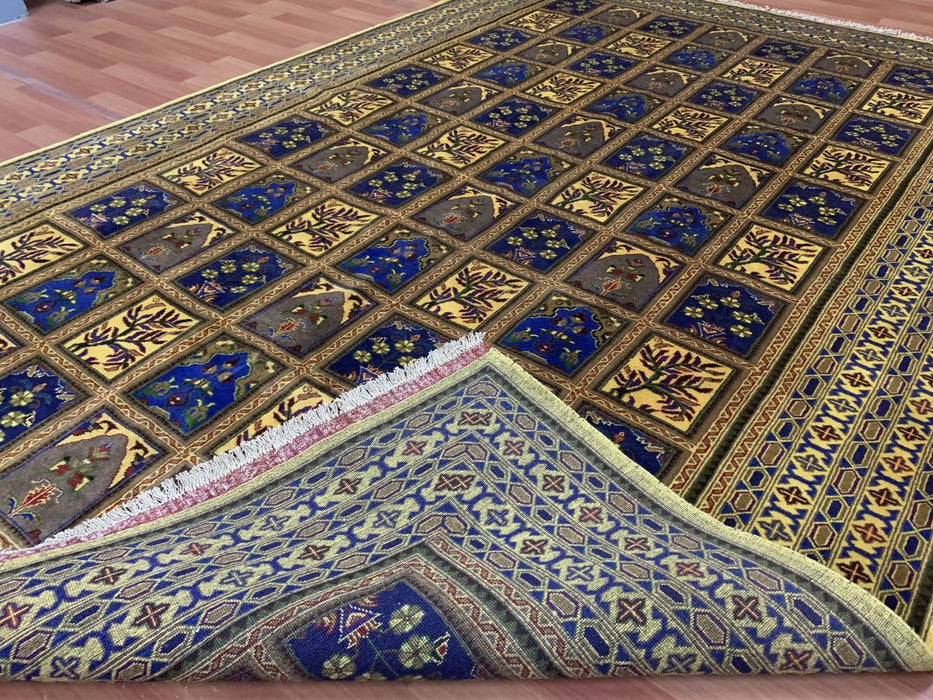 7'x10' Hand-Knotted Four Season Blue/Beige Area Rug – KB Rugs