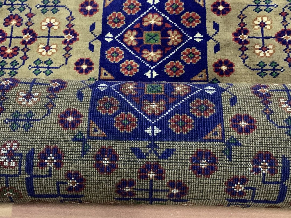 7'x10' Hand-Knotted Tribal Bukhara Multi/Blue Area Rug – KB Rugs